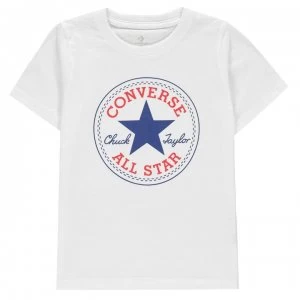 image of Converse Chuck Short Sleeve T-Shirt Infant Boys - White