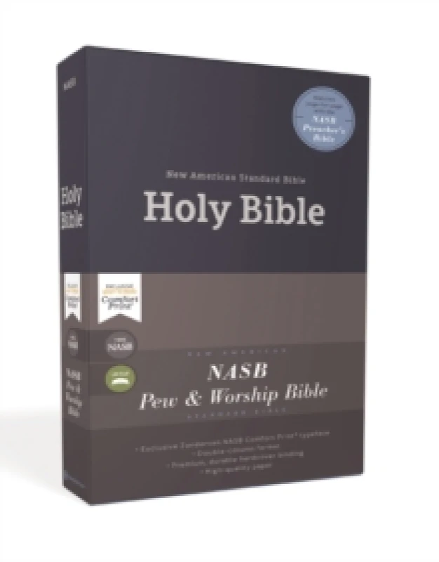 Image of NASB, Church Bible (Pew Bible), Hardcover, Blue, 1995 Text, Comfort Print. Hardback. By Zondervan Books