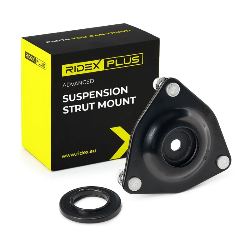 Image of RIDEX PLUS 1180S1716P Top strut mount Front Axle Right Suspension Strut Support Bearing (1180)