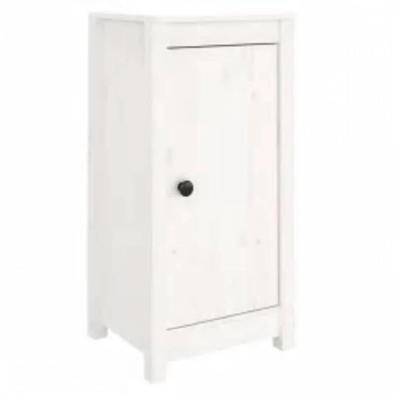 Image of VIDAXL Sideboard White 39x35x80cm Solid Wood Pine vidaXL 8720286922170