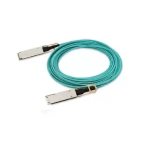 image of HPE JL856A fibre optic cable 2m QSFP28 Cyan