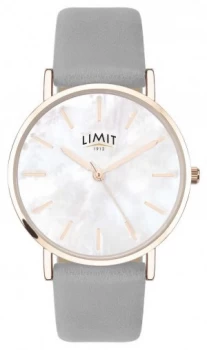 Limit Womens Secret Garden Grey Strap Mother Of Pearl Watch