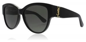 image of Yves Saint Laurent SLM3 Sunglasses Black 002 55mm