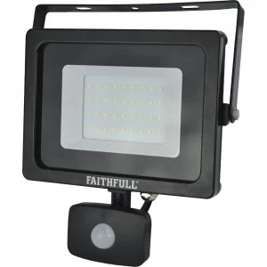 image of Faithfull Security Light With Pir 2400 Lumen 240v