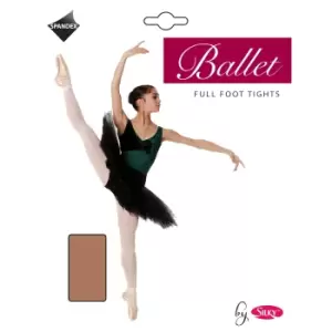 Image of Silky Womens/Ladies Dance Ballet Tights Full Foot (1 Pair) (Large (5ft6a-5ft10a)) (Tan)