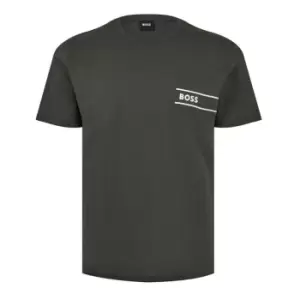 Image of Boss Logo Crew Neck T Shirt - Green