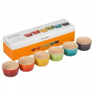 image of Le Creuset Stoneware Rainbow Ramekins (Set of 6)