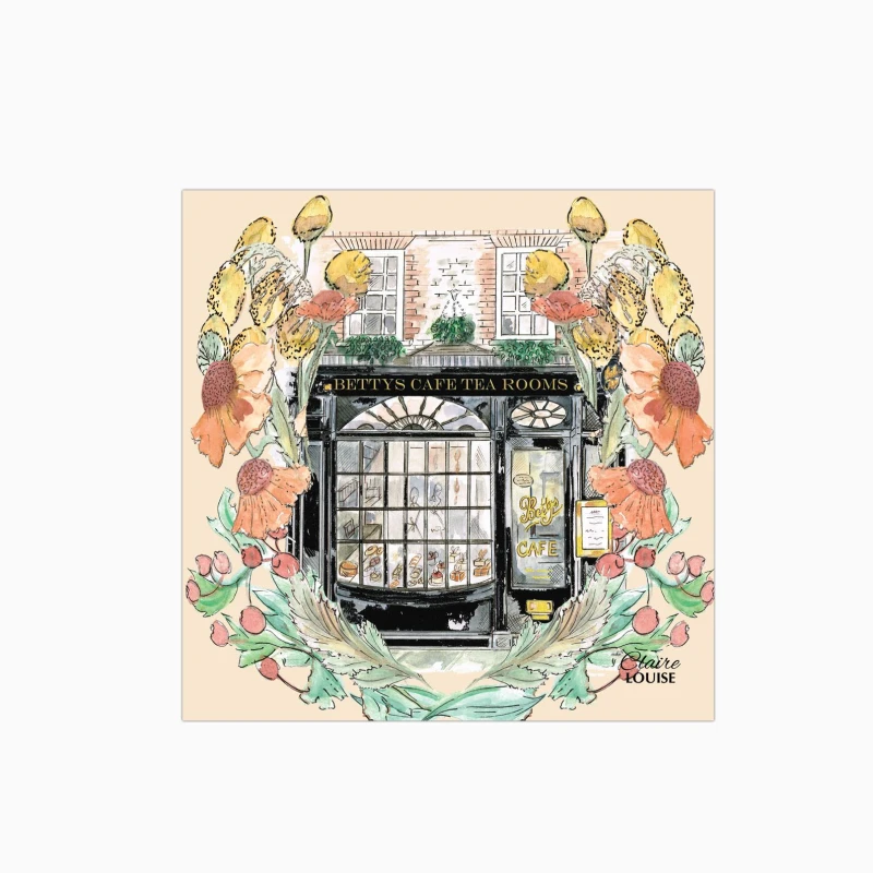 Image of Claire Louise Bettys In Full Bloom Glass Kitchen Splashback Size: 600mm x 600mm Multicolor Unisex 600mm x 600mm