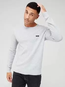 Image of Calvin Klein Structure Sweater, Grey Size M Men