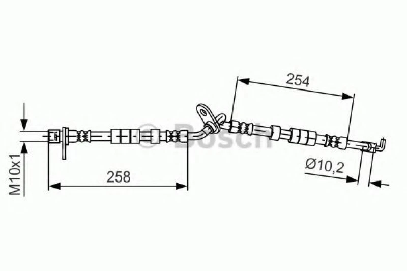 Image of Bosch 1 987 481 597 Brake Hose Brake Hose (83)