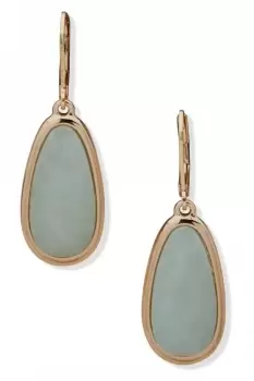 image of Ladies Anne Klein Jewellery PE LEVBACK DROP-GLD/AMAZ Earrings 01G00491