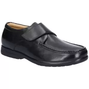 image of Fleet & Foster Fred Dual Fit Moccasin Male Black UK Size 13