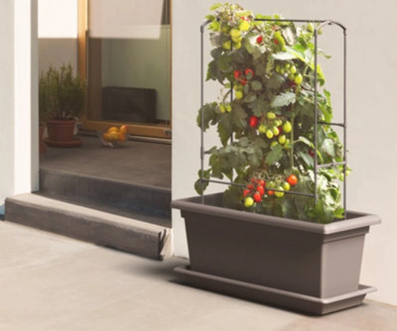 Image of Swift 800mm Magnus Planter, Trough Flowerpot - Self-Watering Mobile Living Wall Kit With Vermiculite - W79 D38 H39, 78L - Anthracite