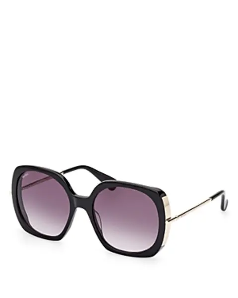 Max Mara Black Butterfly Acetate Sunglasses, 58mm