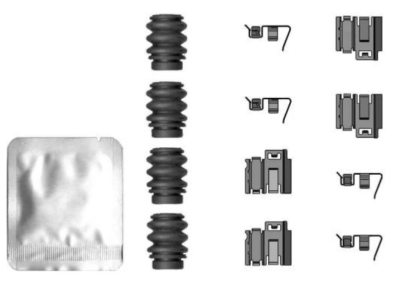 Image of Brake pad fitting kit TEXTAR 82554000