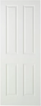 Image of Wickes Stirling Internal Fire Door White Smooth Moulded 4 Panel 1981 x 762mm
