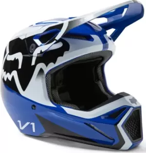Image of FOX V1 Leed Motocross Helmet, blue, Size L, blue, Size L