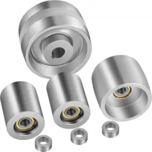 Image of Vevor Belt Grinder 2"x72" Wheel Set 4" Drive 0.75" Bore 3" Track 2" Idler