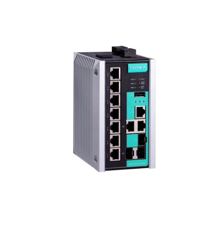 Image of Moxa EDS-510E-3GTXSFP network switch Managed L2 Fast Ethernet (10/100)