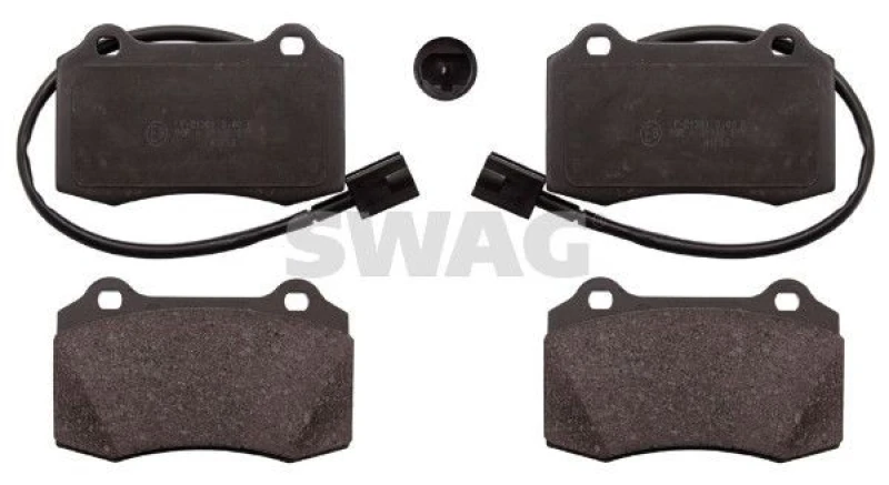 Image of Brake pad set SWAG 74 11 6010