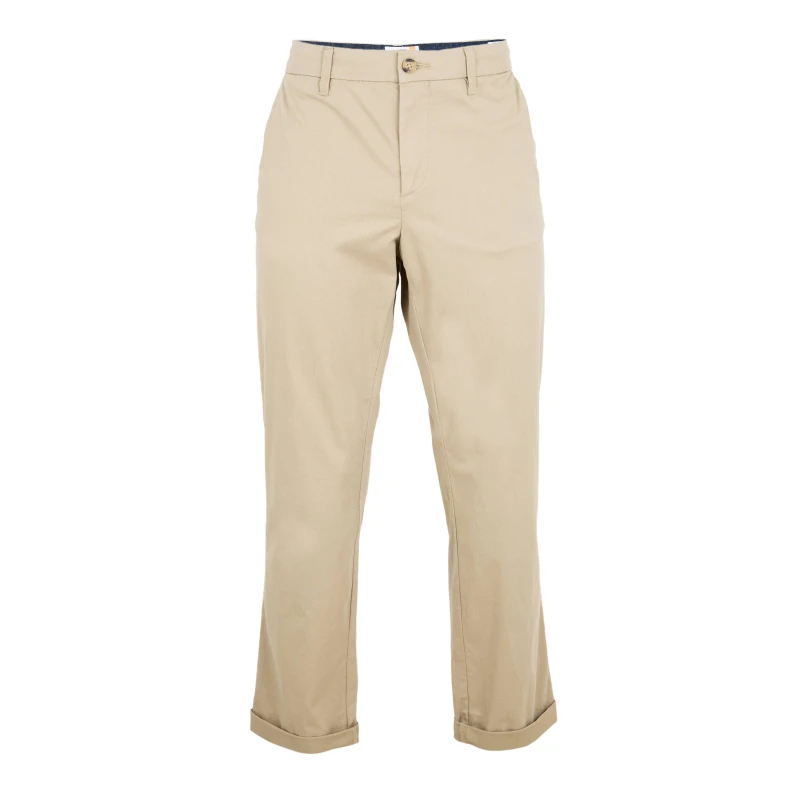 Image of Timberland Mens Twill Chino Straight Fit Chinos Lemon Pepper male 30