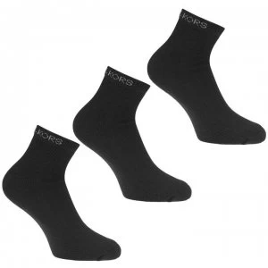 image of Michael Kors Mens 3 Pack Classic Trainer Socks - Black