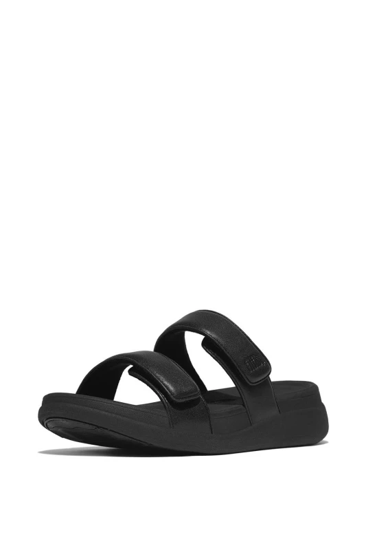 Image of FitFlop Womens F-Mode Go Sandals in Black Size: 5 Black Female 5