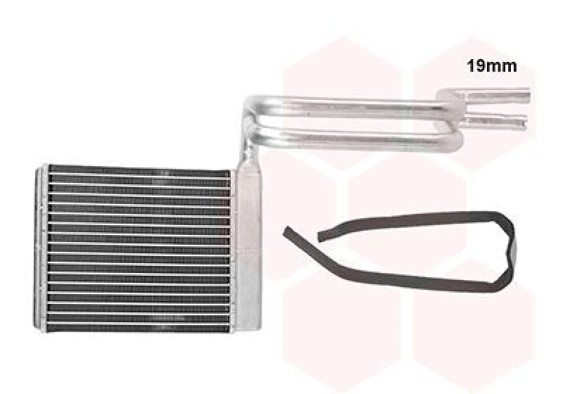 Image of VAN WEZEL Heater matrix VAN WEZEL 18016702