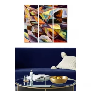 Image of MDF1295620696 Multicolor Decorative MDF Painting (3 Pieces)