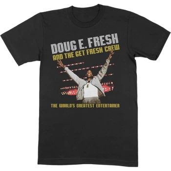 Image of Doug E. Fresh - The World's Greatest Unisex Large T-Shirt - Black