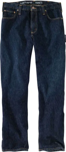 Image of Carhartt Rugged Flex Relaxed Fit Heavyweight Jeans, blue, Size 32