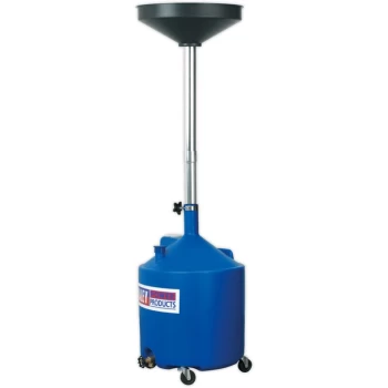 Image of Sealey - AK80D Mobile Oil Drainer 80L Gravity Discharge