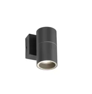 Image of KnightsBridge 230V IP54 GU10 Fixed Single Wall Light - Anthracite
