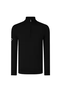 Image of Ribbed Zip Merino Sweater