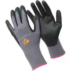 image of Aubrion Unisex Adult All Purpose Yard Gloves (L) (Grey/Black) - Grey/Black