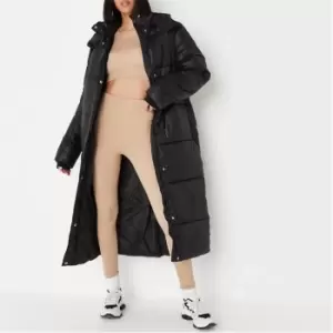 Missguided Tall Maxi Puffer Coat - Black