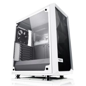 Image of Fractal Design Meshify C Midi Tower Case - White Tempered Glass