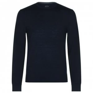 image of Howick Merino Crew Jumper - Dark Navy