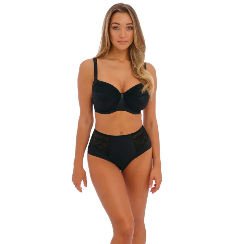 Image of Fantasie Womens high-waisted panties Fantasie Illusion Noir Female L