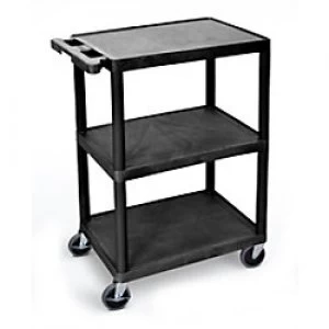 Image of GPC Shelf Trolley Black Lifting Capacity Per Shelf: 50kg 458mm x 840mm x 610mm