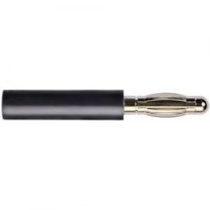 Image of Banana plug 4mm plug 2mm socketBlackSchuetzingerA 40 20 SW1 pcs