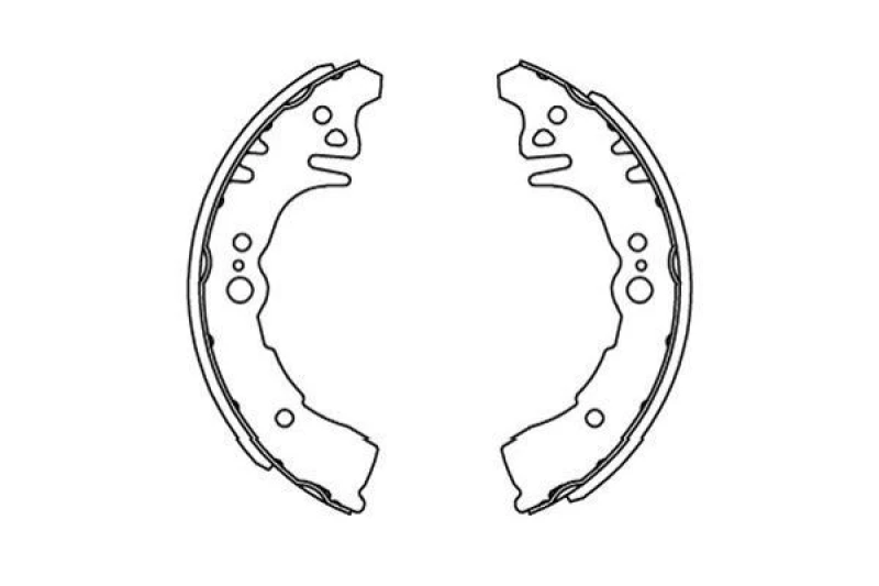 Image of KAVO PARTS Brake Shoe Set KAVO PARTS KBS-9917