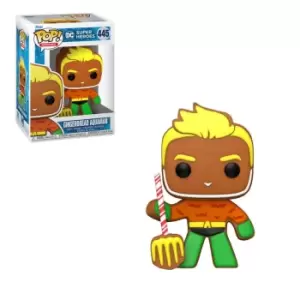 image of DC Comics Gingerbread Aquaman Funko Pop! Vinyl