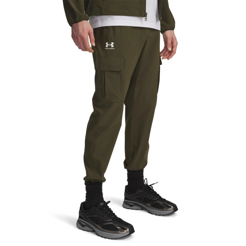 Image of Under Armour Mens Vibe Closed Hem Fleece Joggers Expedition Grn male M