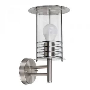 Image of Dorset IP44 Wall Lantern in Brushed Chrome