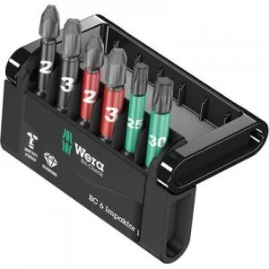 Image of Wera Mini-Check Impaktor 4 05057695001 Bit set 6 Piece Phillips, Pozidriv, TORX socket Impaktor technology