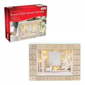 image of Christmas Workshop Family Advent Calendar with LED Lights