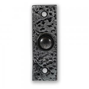 image of LocksOnline Pewter Rectangular Push Doorbell