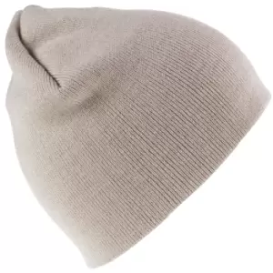 Image of Result Pull On Soft Feel Acrylic Winter Hat (One Size) (Stone)
