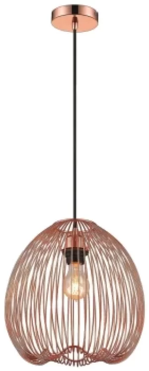 image of Spring Wire Ceiling Pendant Copper, E27